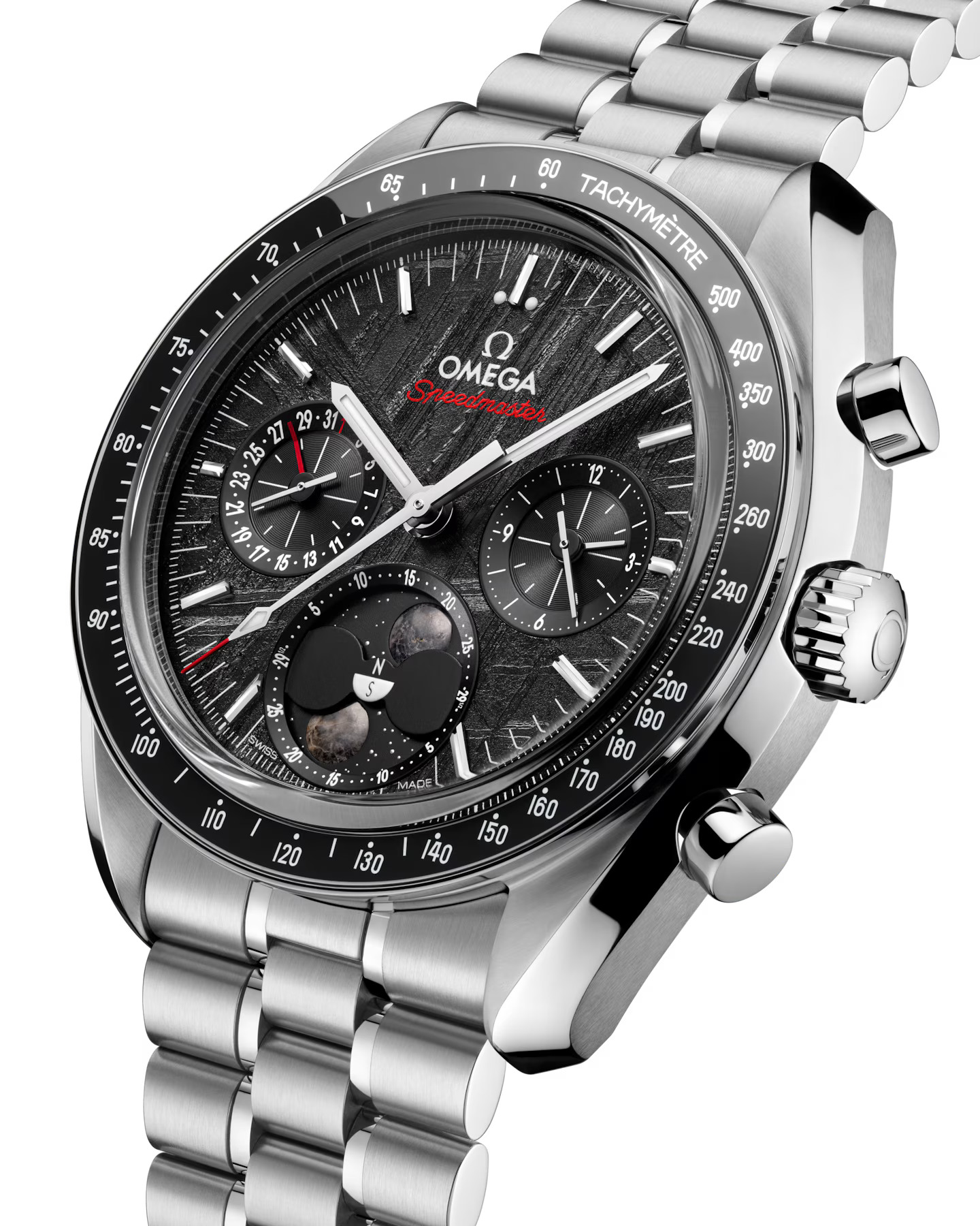 Omega Speedmaster Moonphase Meteorite 43 mm 304.30.43.52.01.001