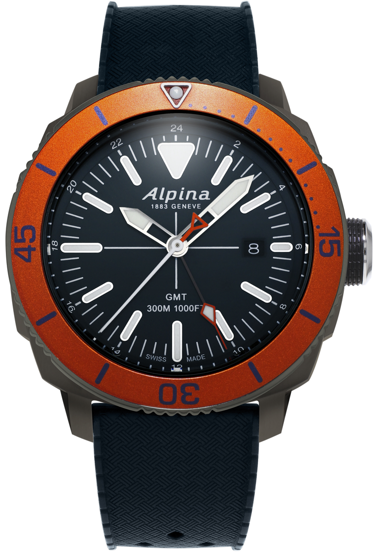 Alpina Seastrong Diver GMT Blue 44 mm AL-247LNO4TV6