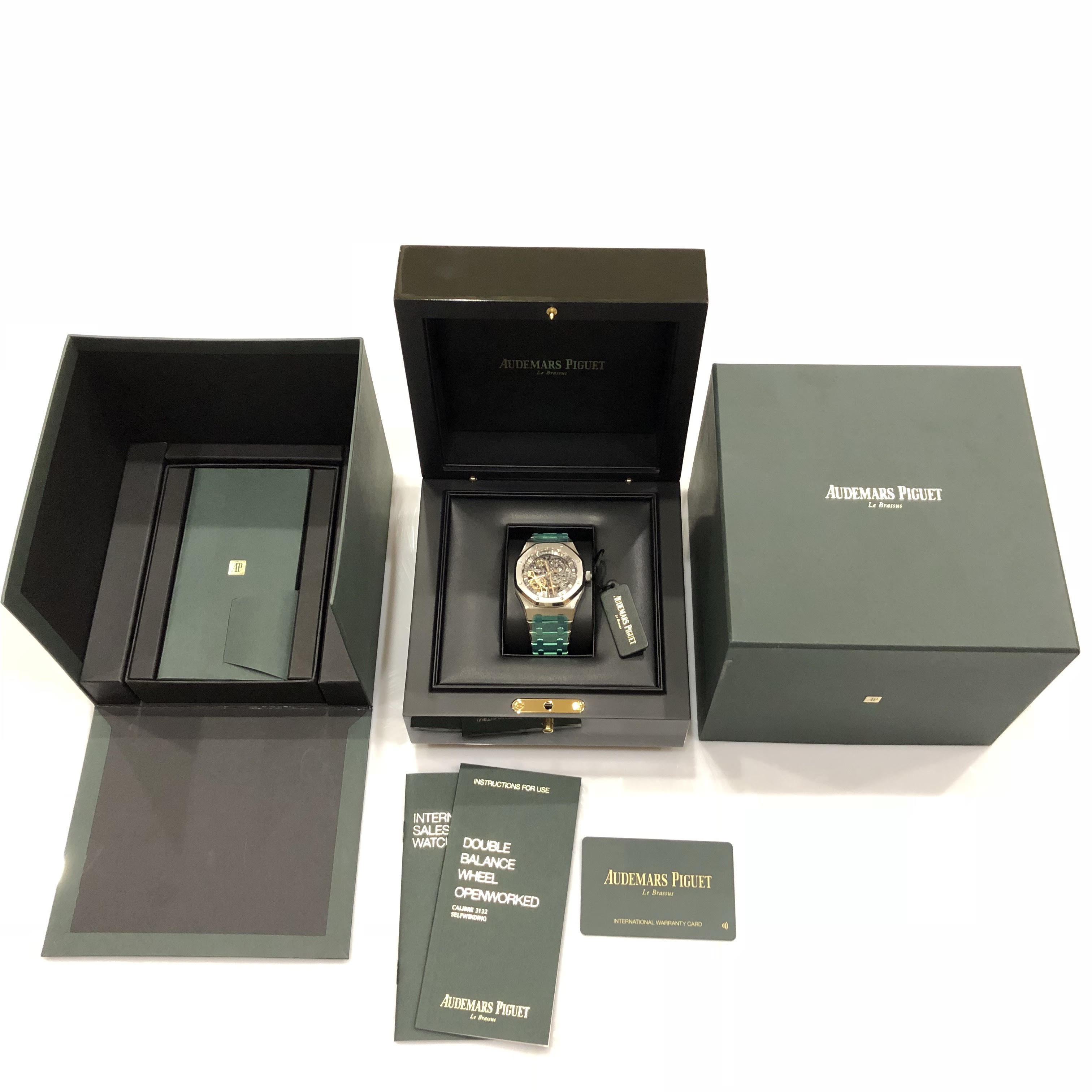 Audemars Piguet Royal Oak Double Balance Wheel Openworked 41 mm 15407ST.OO.1220ST.01