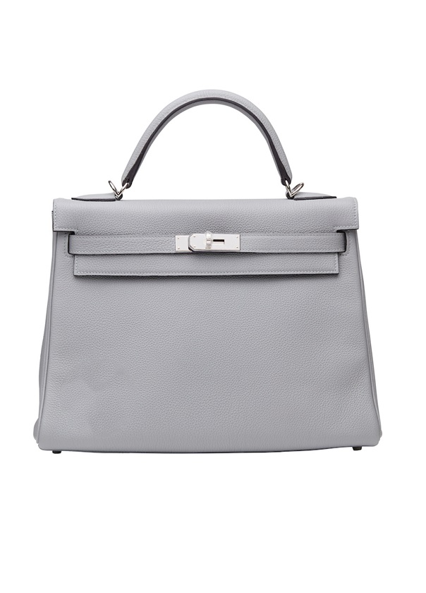 Сумка Hermes Kelly 32 Gris Mouette Togo PHW