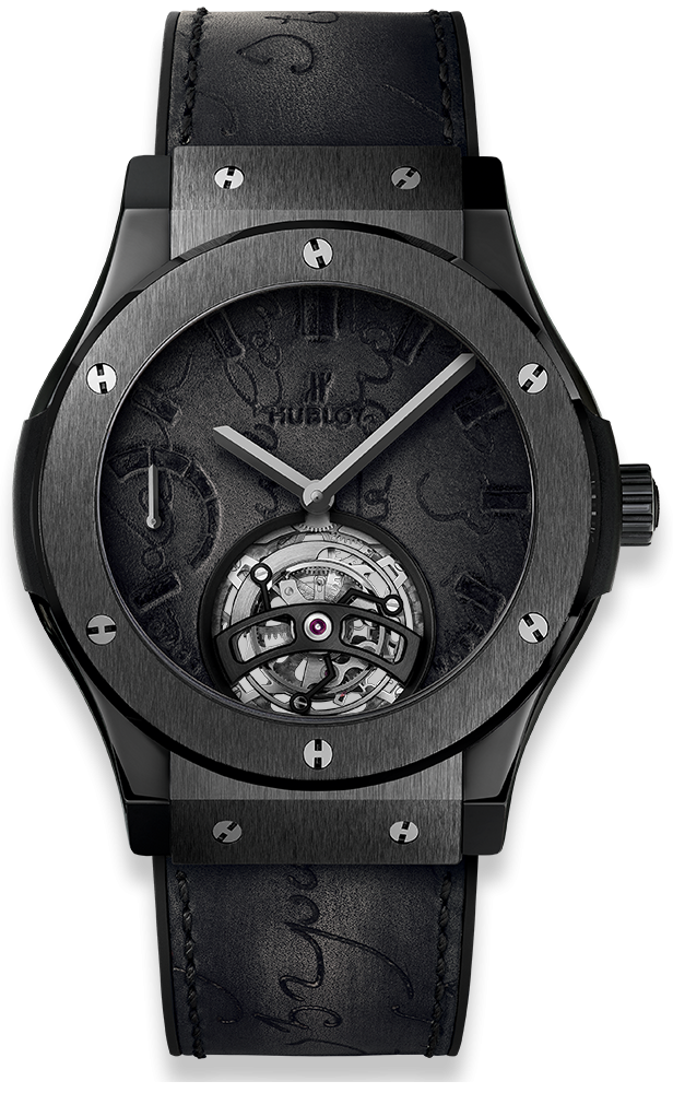 Hublot Classic Fusion Tourbillon Berluti Scritto All Black 45 mm 505.CM.0500.VR.BER17