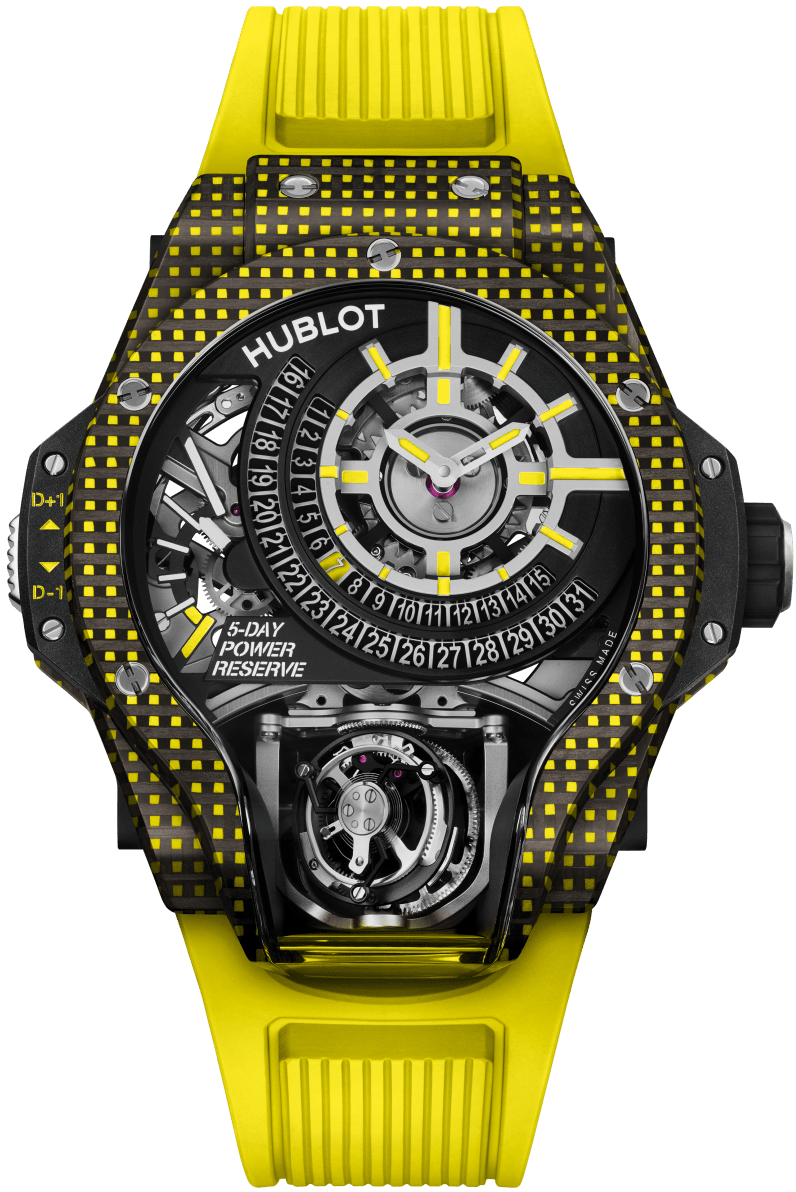 Hublot MP-09 Tourbillon Bi-Axis Yellow 3D Carbon 49 mm 909.QDY.1120.RX