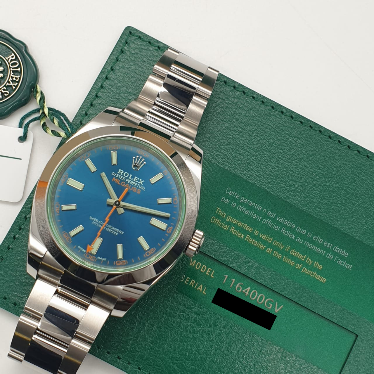 Rolex Oyster Milgauss Z-Blue 40 mm 116400