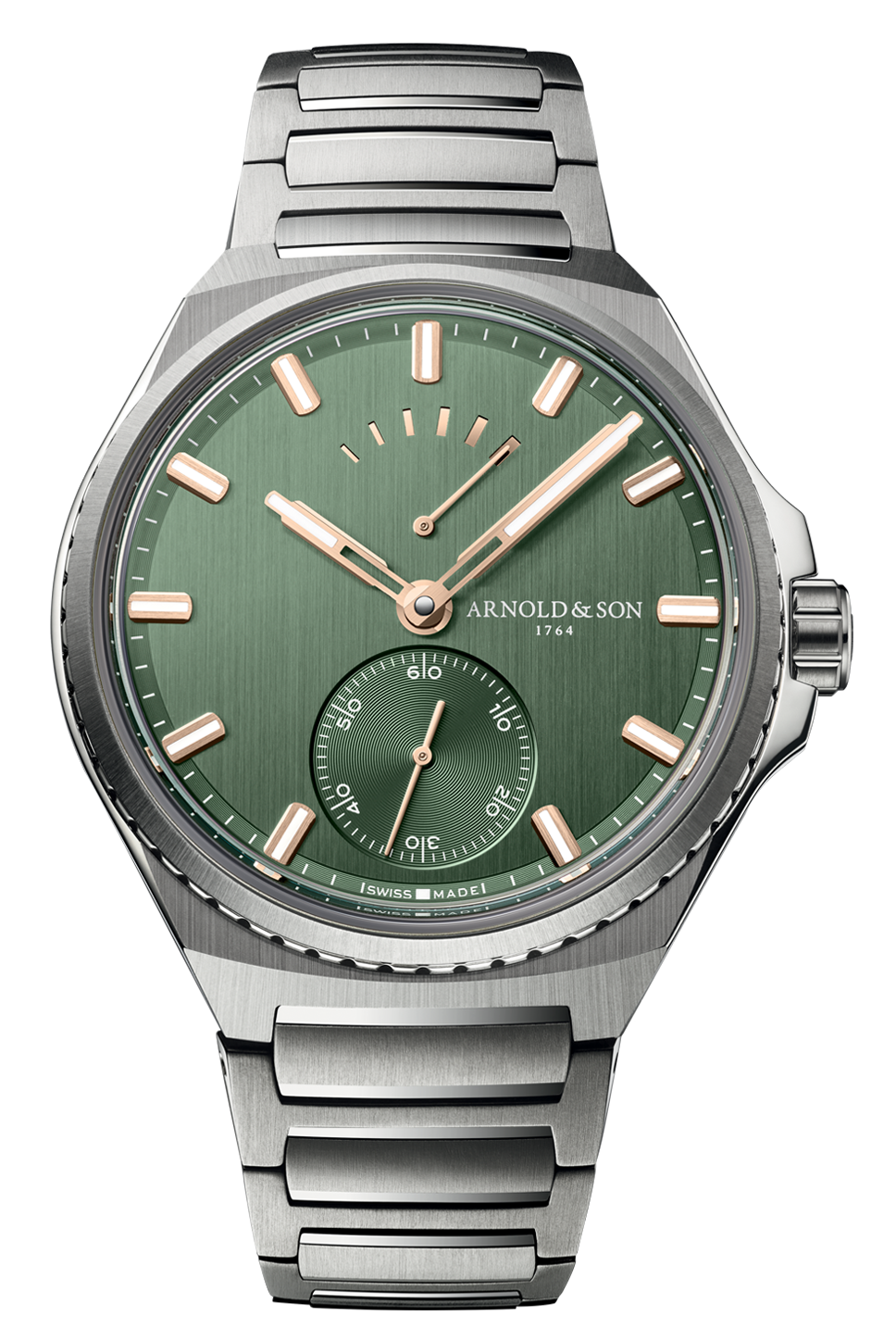 Arnold & Son Longtitude Titanium "Fern Green" 42.5 mm 1LTAT.F01A.N001U