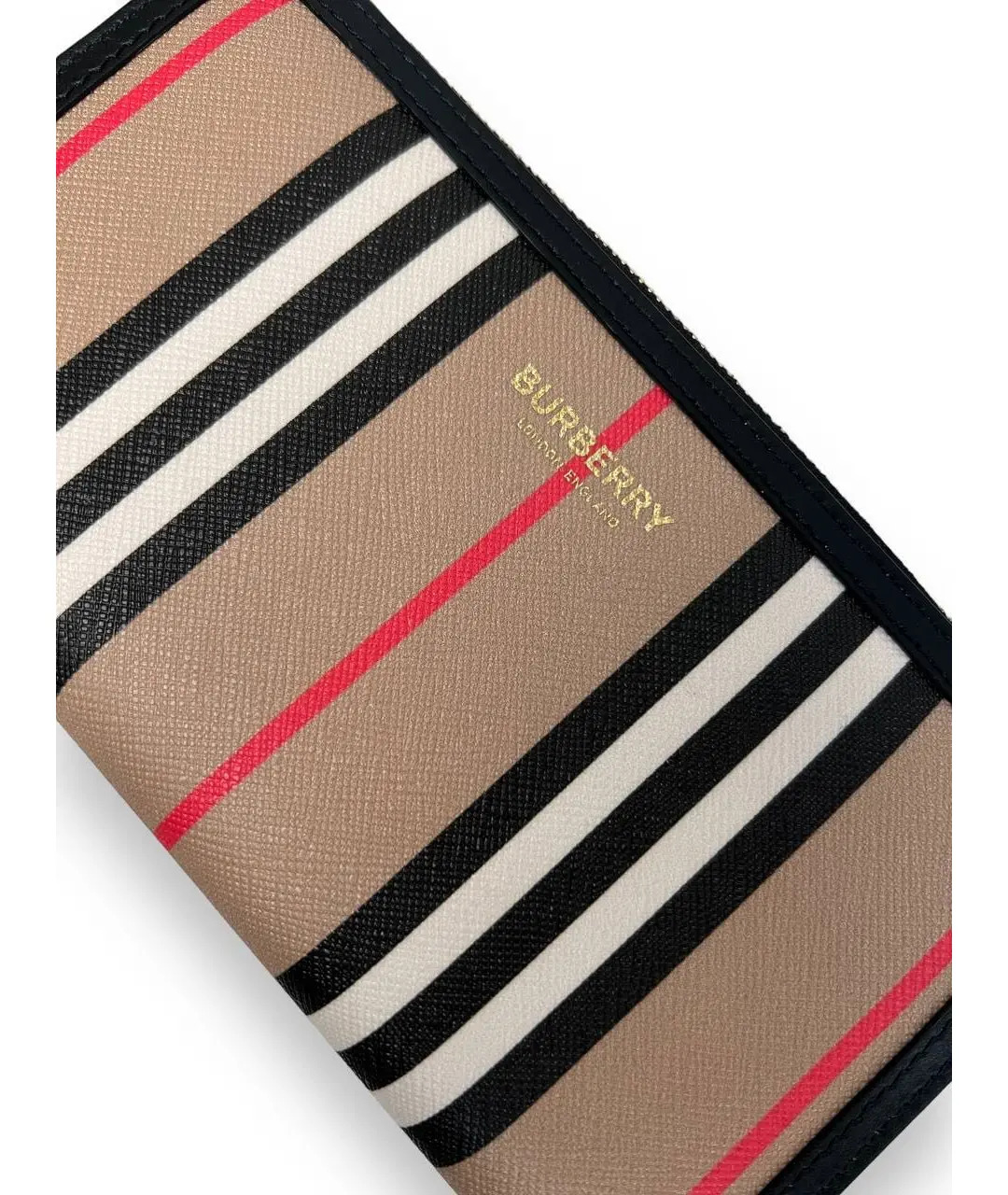 Кошелек Burberry Beige Canvas Leather