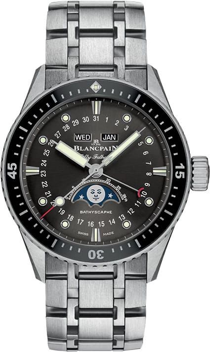 Blancpain Fifty Fathoms Bathyscaphe Quantieme Complet 43 mm 5054-1110-70B