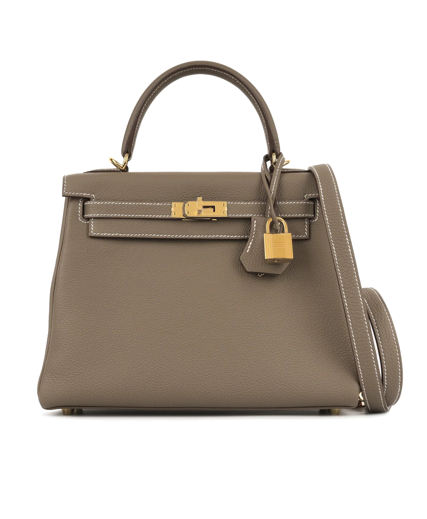 Сумка Hermes Kelly 25 Togo Etoupe GHW