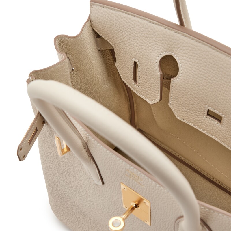 Сумка Hermes Birkin 30 Craie Veau Togo GHW