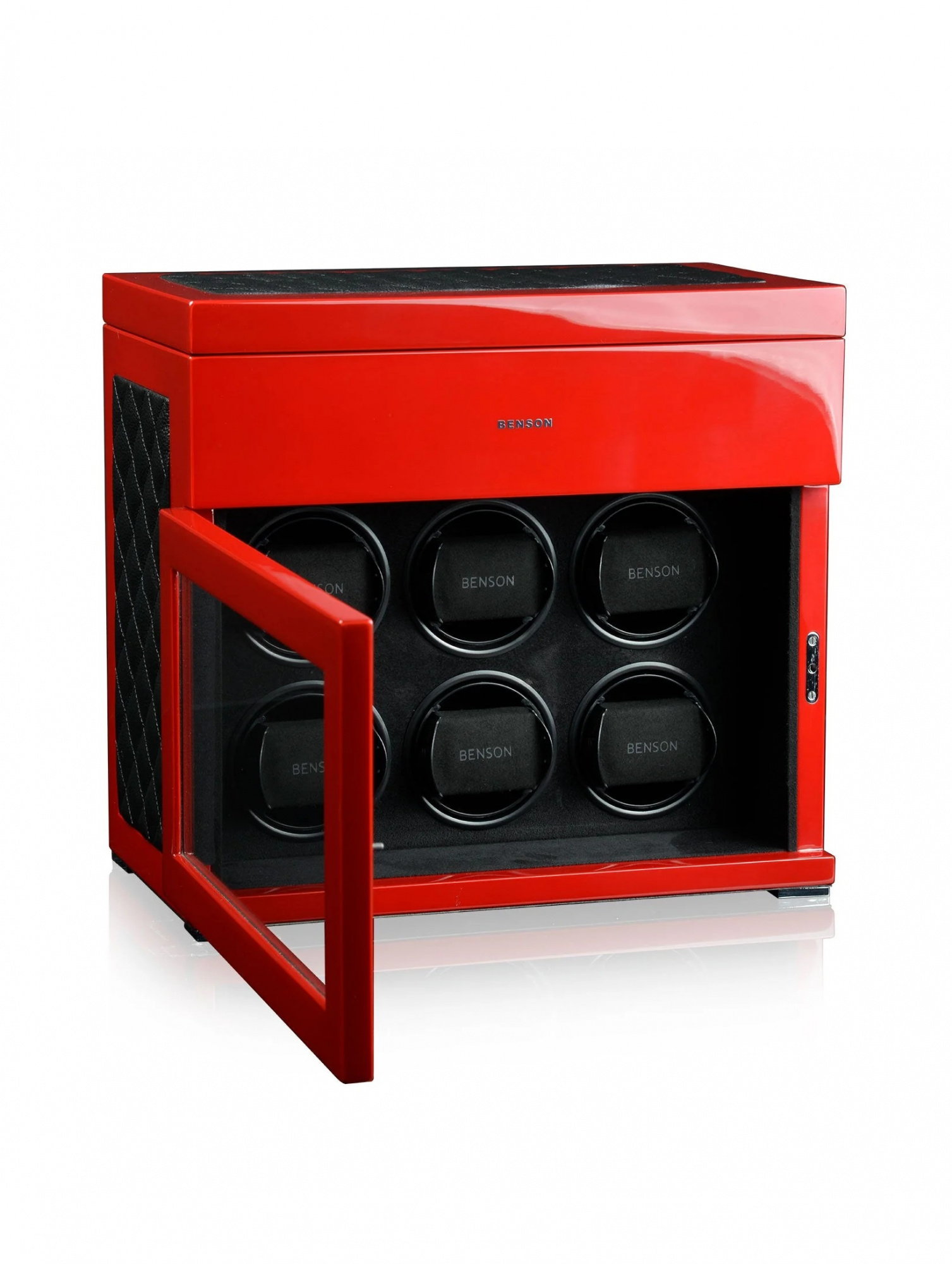 Часовая шкатулка для подзавода 6-и часов Benson Black Series Red 6.16.LE