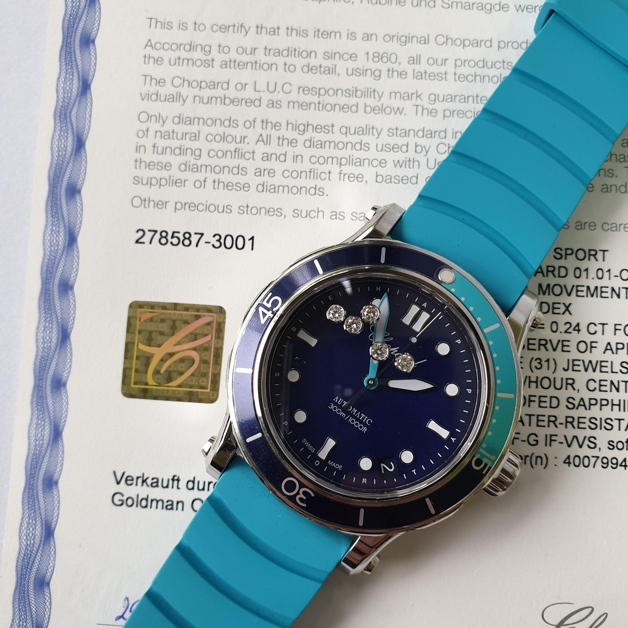 Chopard Happy Ocean 40 mm 278587-3001