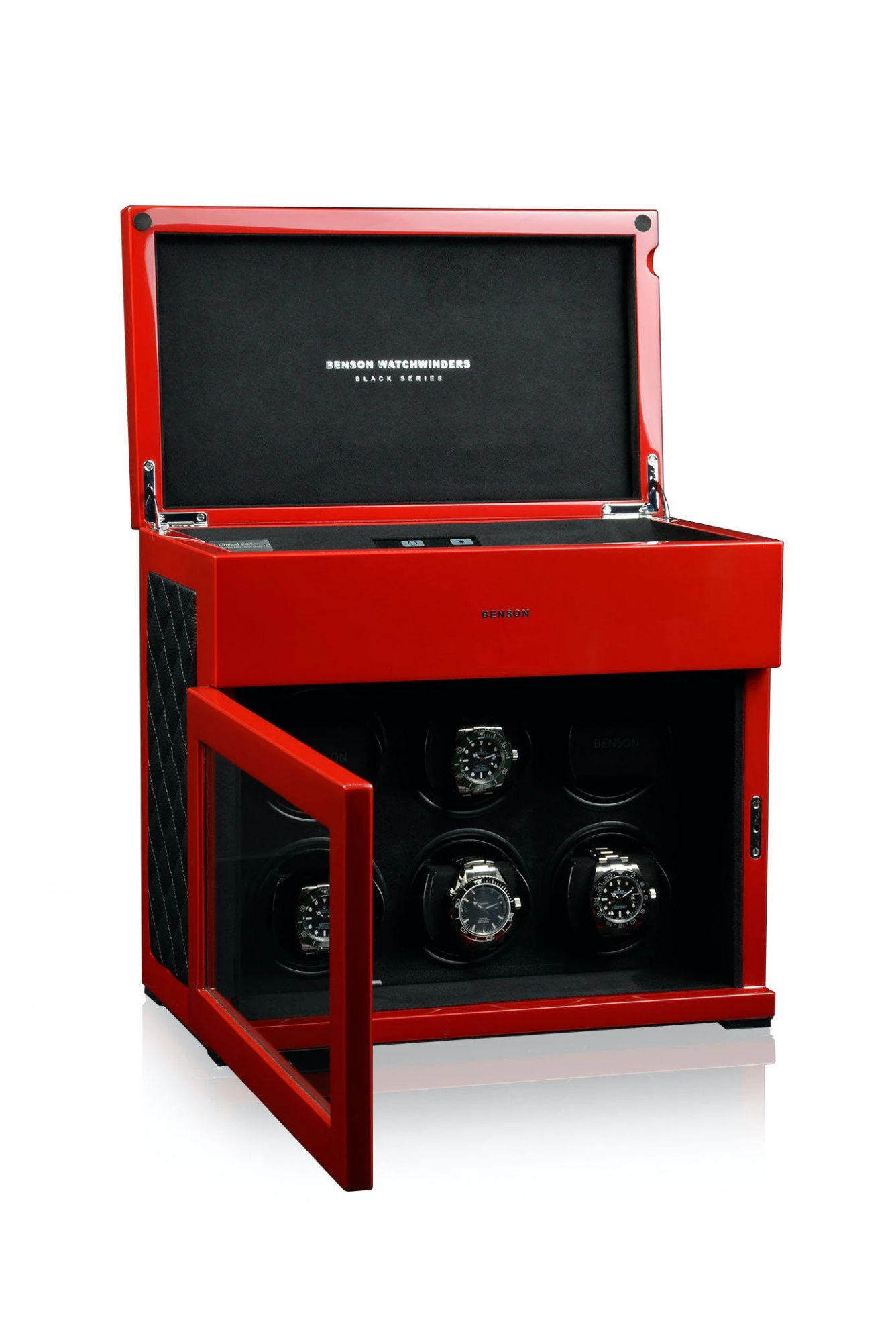 Часовая шкатулка для подзавода 6-и часов Benson Black Series Red 6.16.LE
