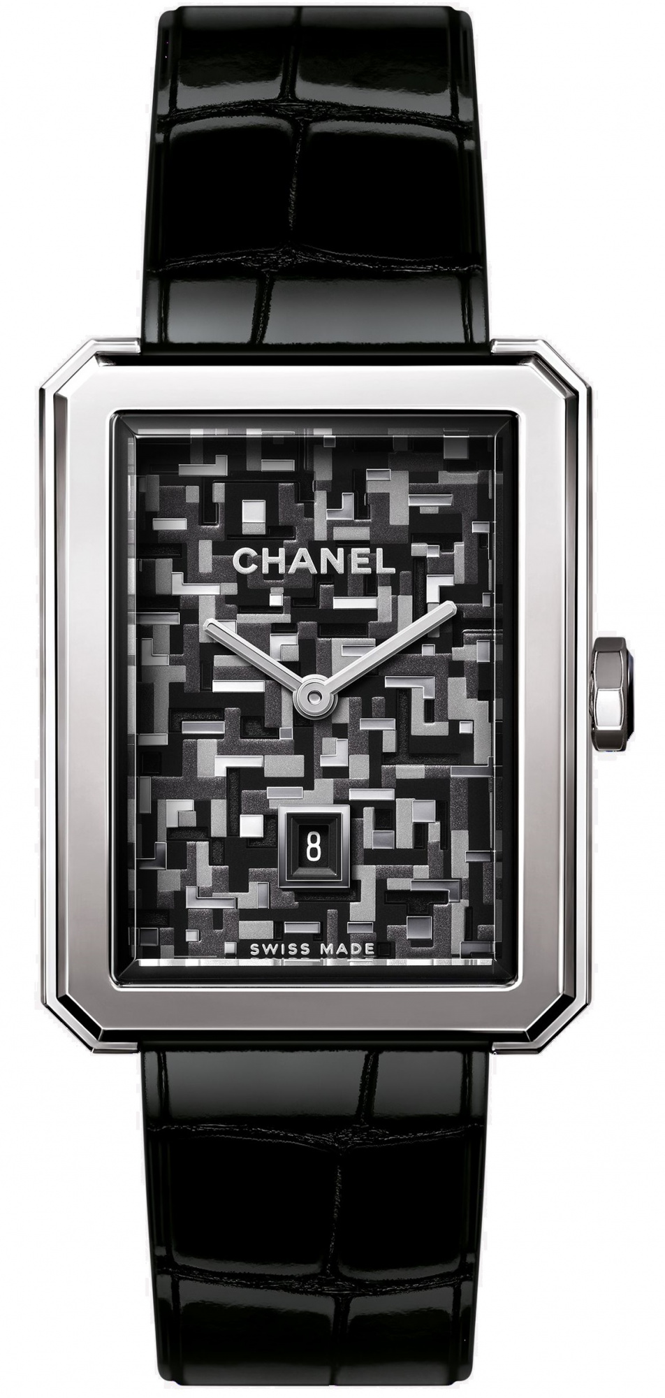Chanel Boy-Friend Tweed Watch 26.7 x 34.6 mm H6128