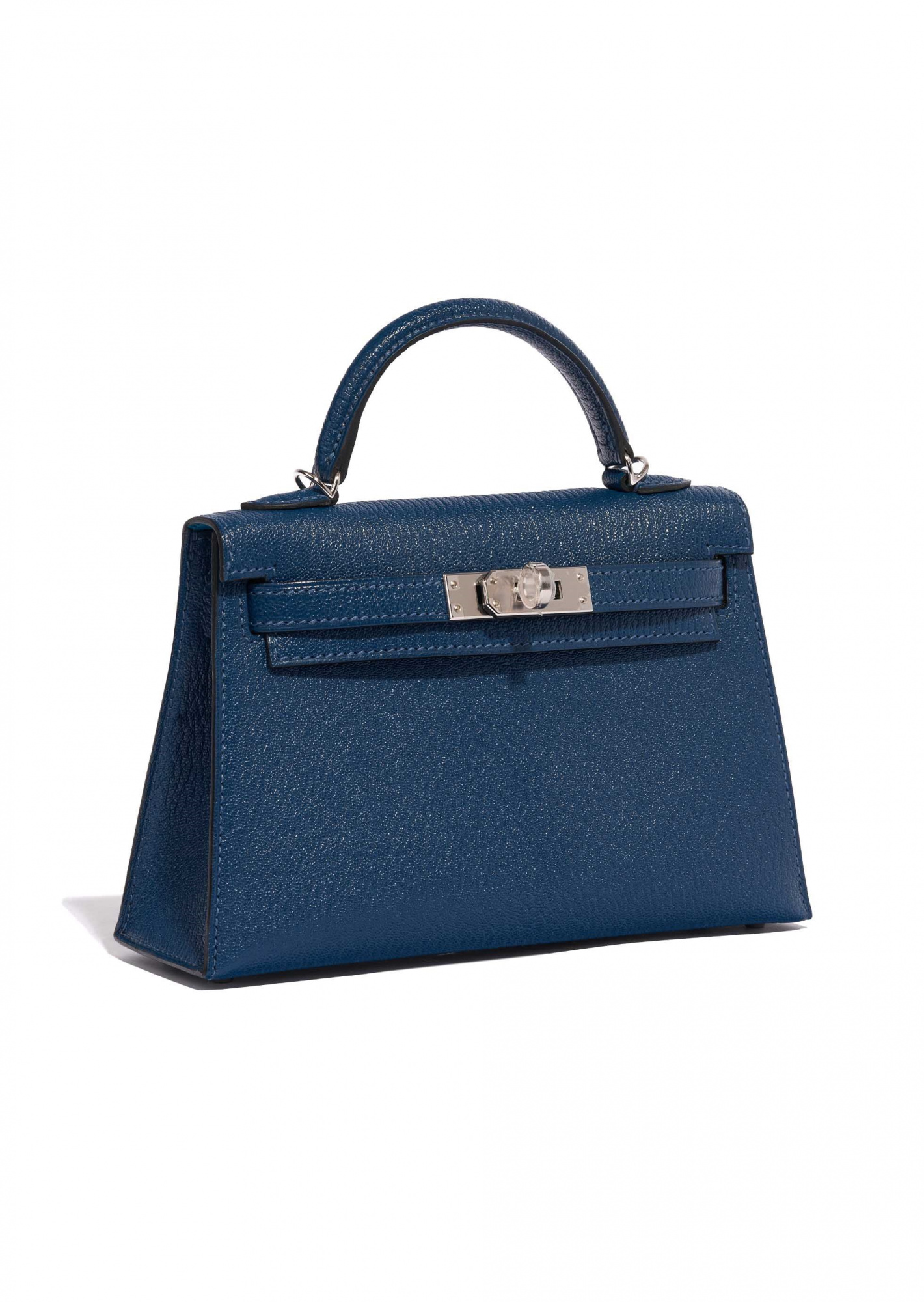 Сумка Hermes Mini Kelly 20 Chevre Deep Blue/Origan PHW